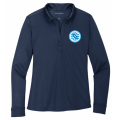 Women's NI Icon Navy LS Polo