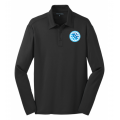 Men's NI Icon Black LS Polo
