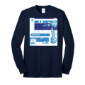 Cotton NI Square Navy LS