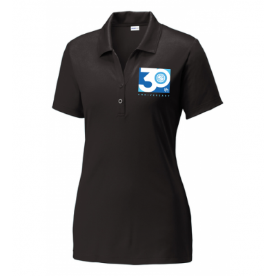 30th Anniversary Women's Black Polo