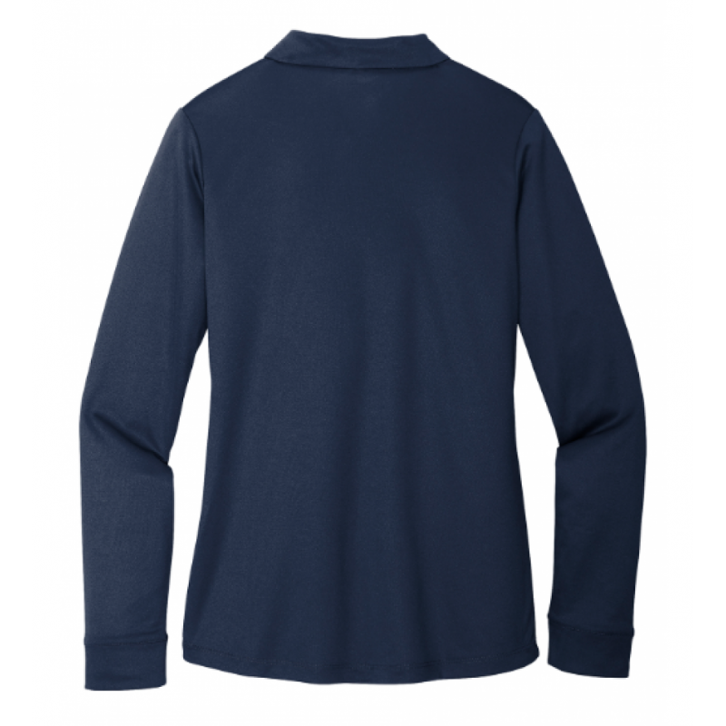 Women's NI Icon Navy LS Polo